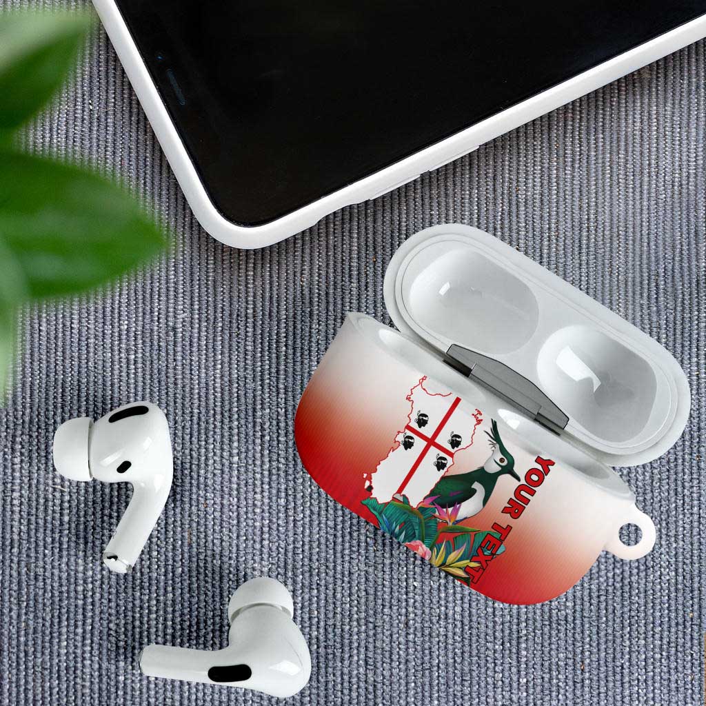 Personalized Italy Sardinia AirPods Case Lapwing With Map - Wonder Print Shop