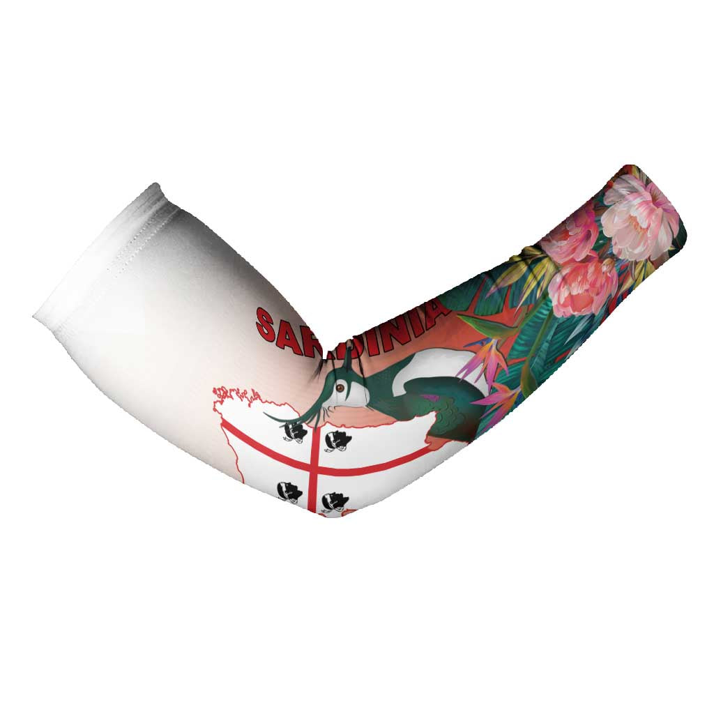 Personalized Italy Sardinia Arm Sleeves Lapwing With Map - Wonder Print Shop