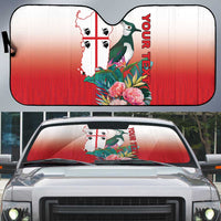 Personalized Italy Sardinia Auto Sun Shade Lapwing With Map - Wonder Print Shop