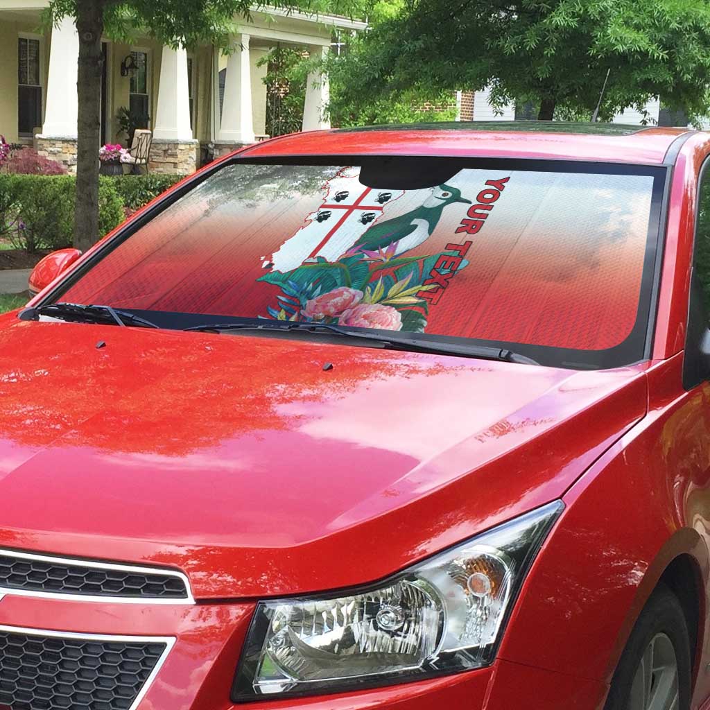 Personalized Italy Sardinia Auto Sun Shade Lapwing With Map - Wonder Print Shop