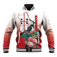 Personalized Italy Sardinia Baseball Jacket Lapwing With Map - Wonder Print Shop