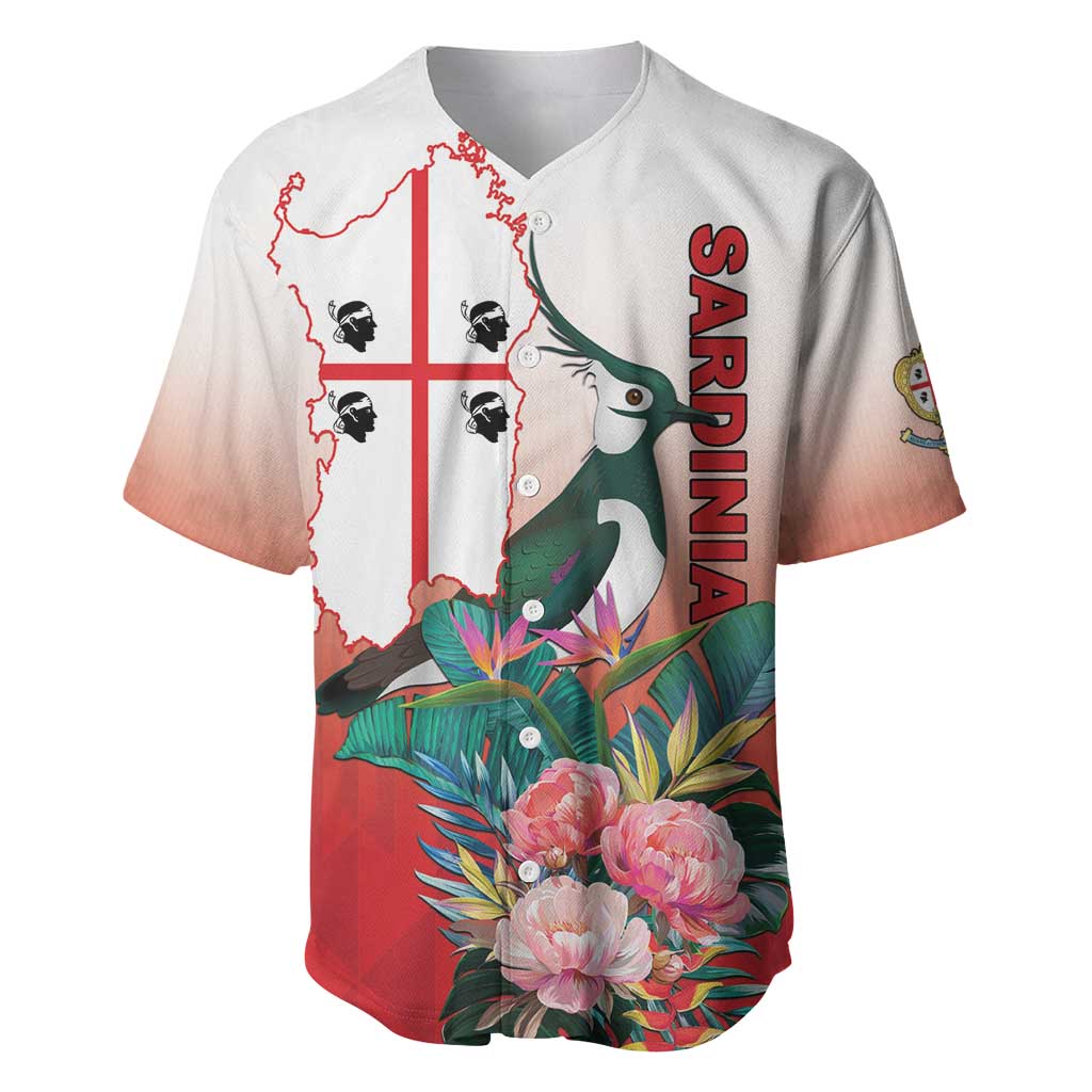 Personalized Italy Sardinia Baseball Jersey Lapwing With Map - Wonder Print Shop