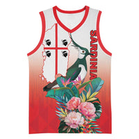 Personalized Italy Sardinia Basketball Jersey Lapwing With Map - Wonder Print Shop
