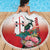 Personalized Italy Sardinia Beach Blanket Lapwing With Map - Wonder Print Shop