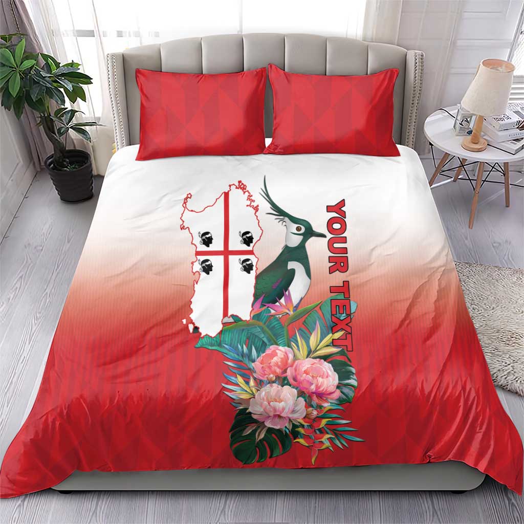 Personalized Italy Sardinia Bedding Set Lapwing With Map - Wonder Print Shop