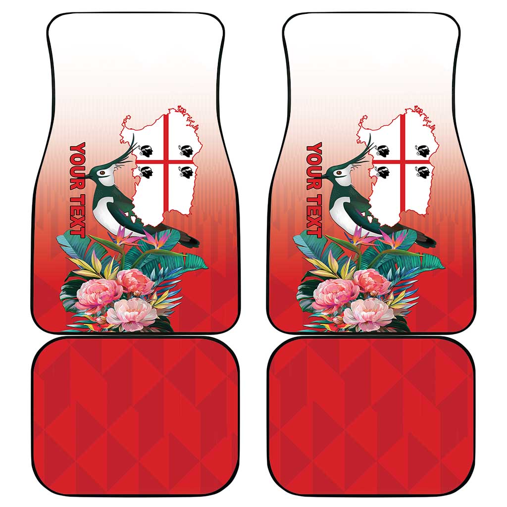 Personalized Italy Sardinia Car Mats Lapwing With Map - Wonder Print Shop