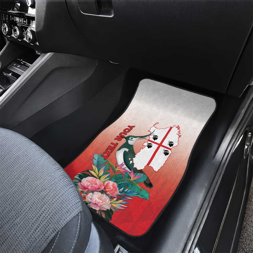 Personalized Italy Sardinia Car Mats Lapwing With Map - Wonder Print Shop