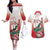 Personalized Italy Sardinia Couples Matching Off The Shoulder Long Sleeve Dress and Hawaiian Shirt Lapwing With Map - Wonder Print Shop
