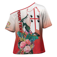 Personalized Italy Sardinia Cross Shoulder Shirt Lapwing With Map - Wonder Print Shop