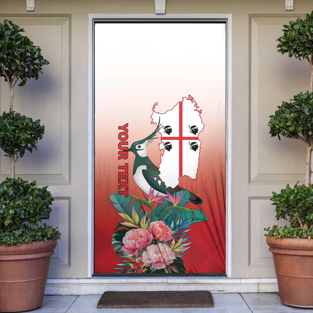 Personalized Italy Sardinia Door Cover Lapwing With Map - Wonder Print Shop