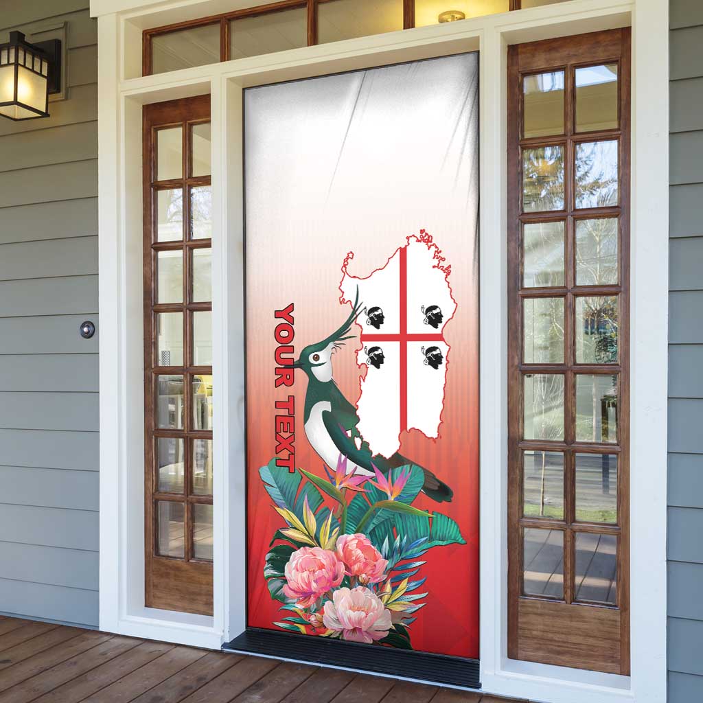 Personalized Italy Sardinia Door Cover Lapwing With Map - Wonder Print Shop
