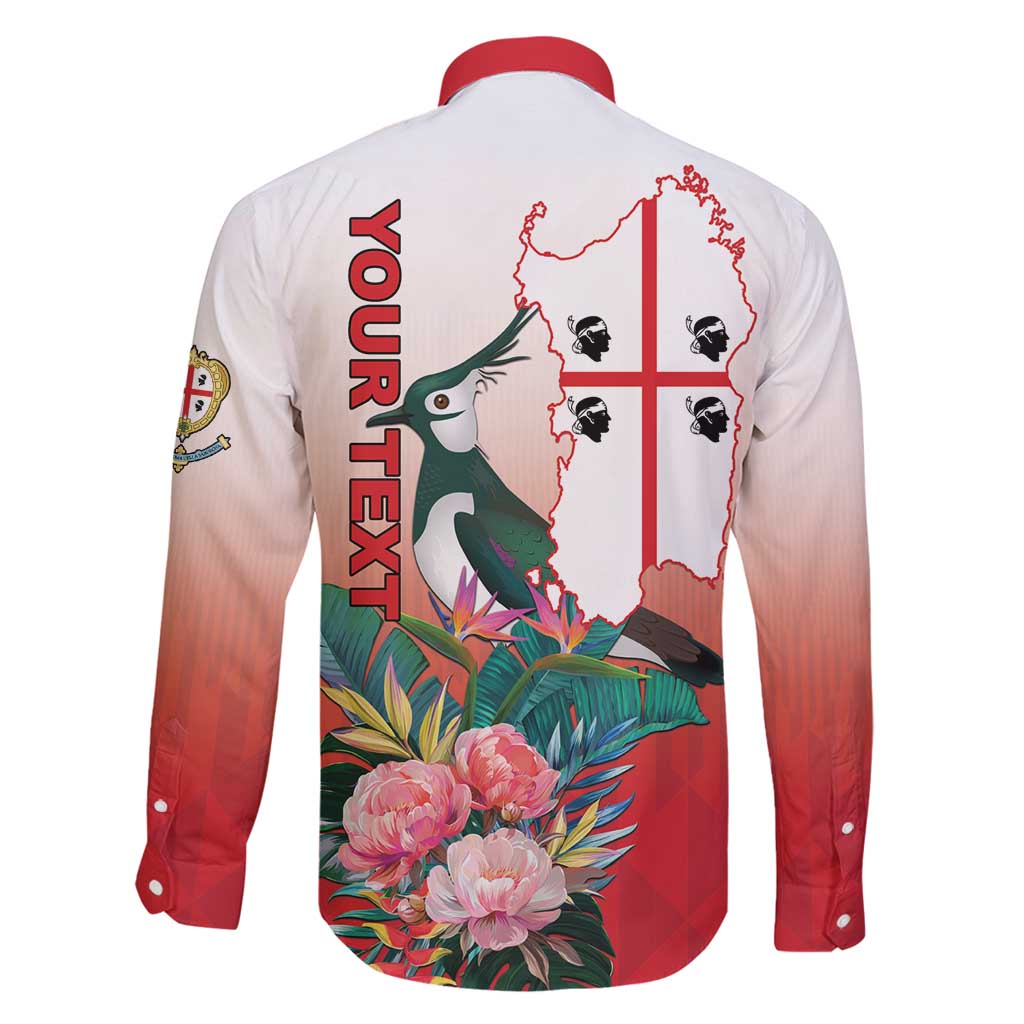 Personalized Italy Sardinia Family Matching Long Sleeve Bodycon Dress and Hawaiian Shirt Lapwing With Map - Wonder Print Shop