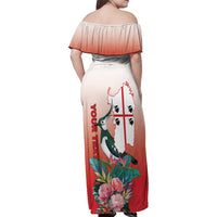 Personalized Italy Sardinia Family Matching Off Shoulder Maxi Dress and Hawaiian Shirt Lapwing With Map - Wonder Print Shop