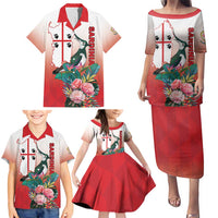 Personalized Italy Sardinia Family Matching Puletasi and Hawaiian Shirt Lapwing With Map - Wonder Print Shop