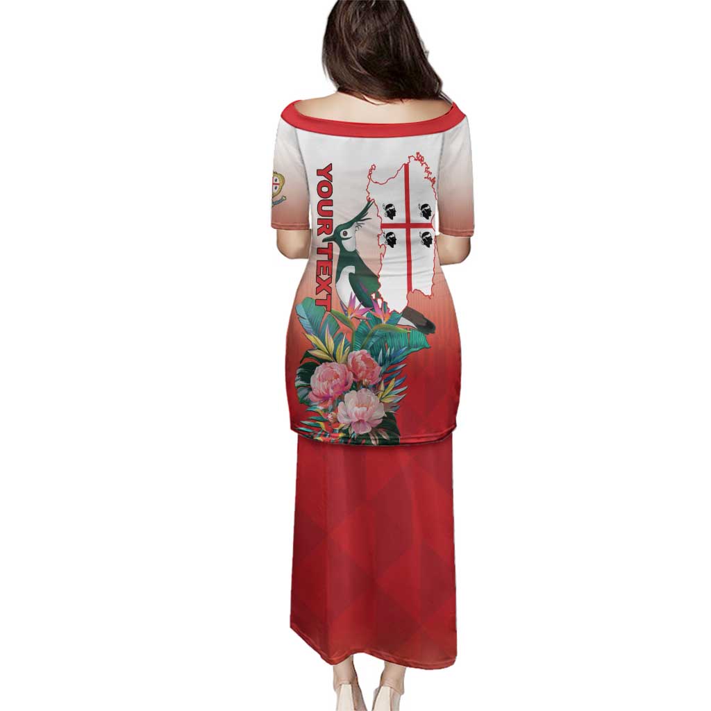 Personalized Italy Sardinia Family Matching Puletasi and Hawaiian Shirt Lapwing With Map - Wonder Print Shop