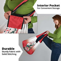 Personalized Italy Sardinia Grocery Bag Lapwing With Map - Wonder Print Shop