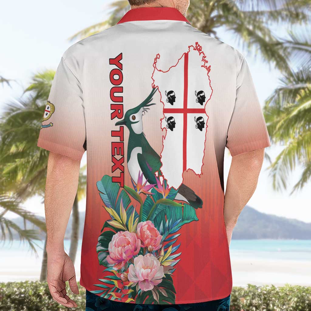 Personalized Italy Sardinia Hawaiian Shirt Lapwing With Map - Wonder Print Shop