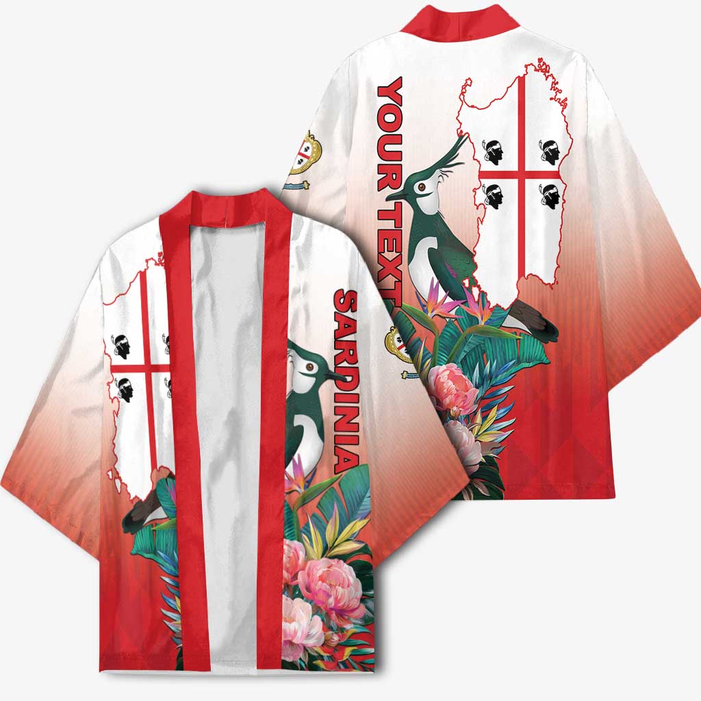 Personalized Italy Sardinia Kimono Lapwing With Map - Wonder Print Shop