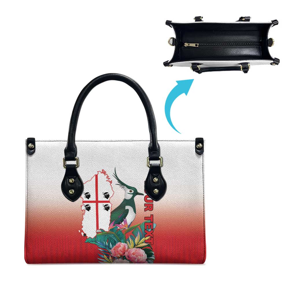 Personalized Italy Sardinia Leather Bag Lapwing With Map - Wonder Print Shop