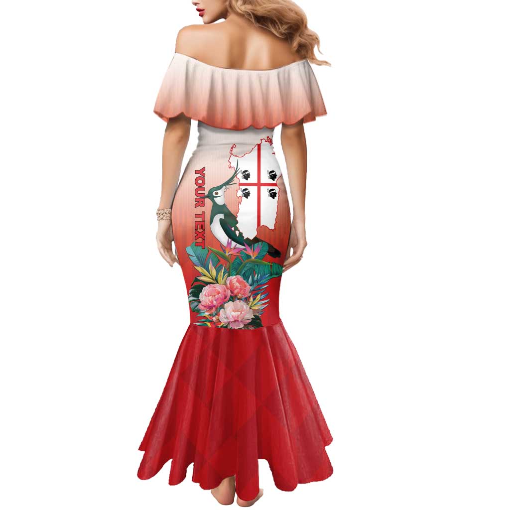 Personalized Italy Sardinia Mermaid Dress Lapwing With Map - Wonder Print Shop
