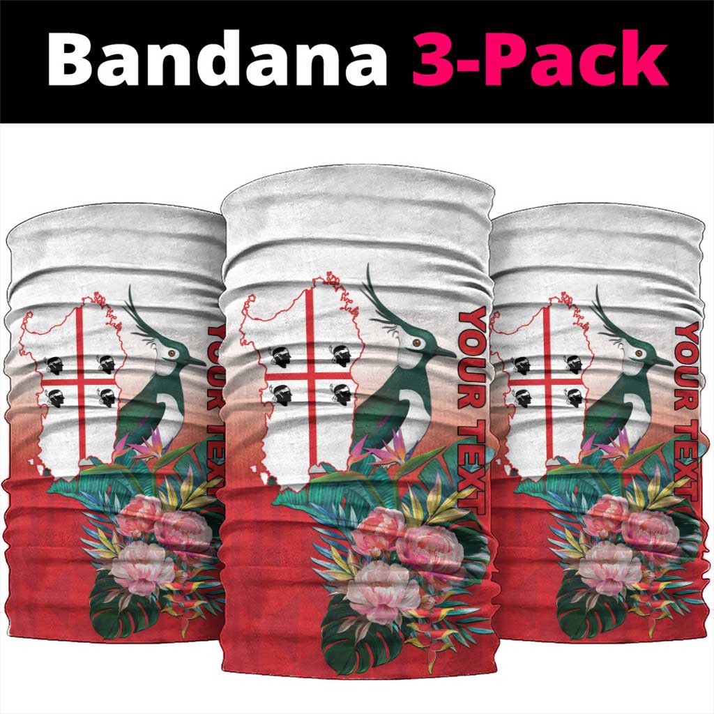 Italy Sardinia Neck Gaiter Lapwing With Map LT18