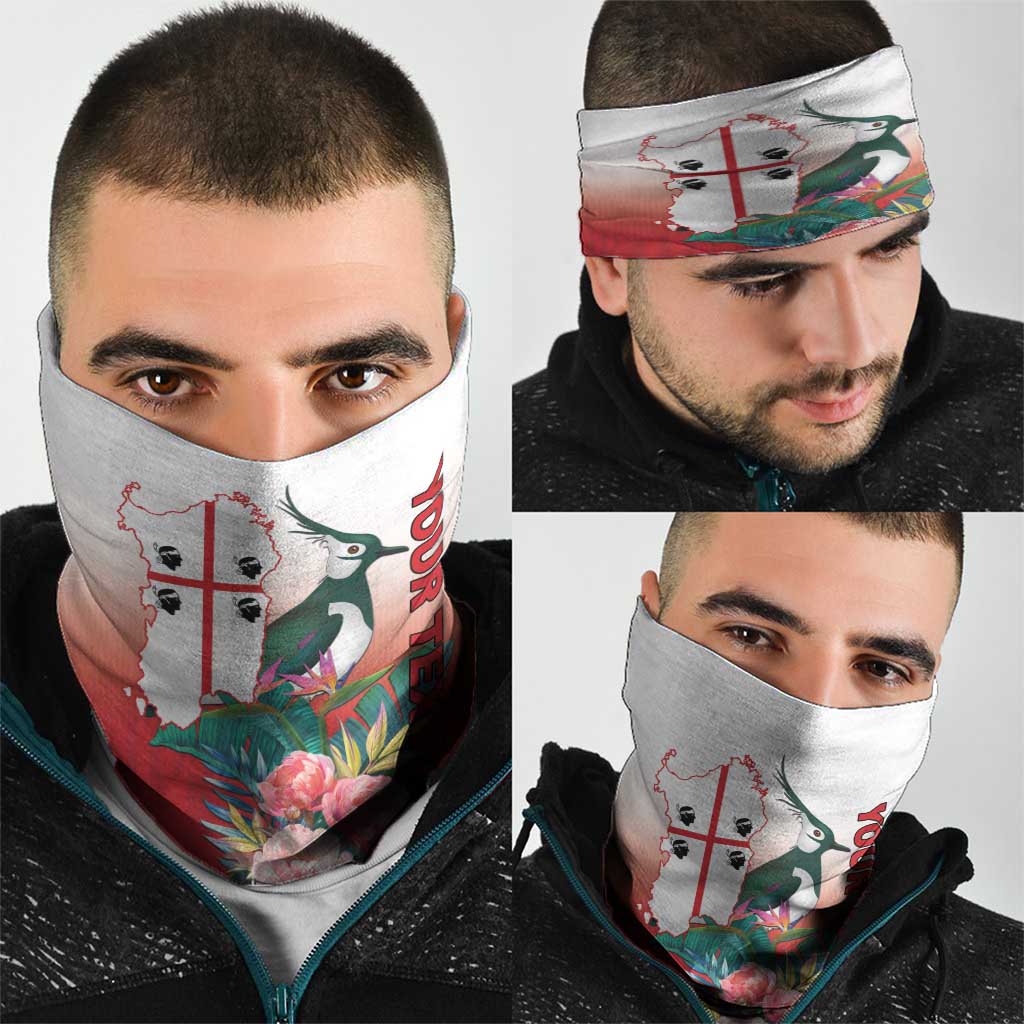 Italy Sardinia Neck Gaiter Lapwing With Map LT18