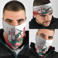 Italy Sardinia Neck Gaiter Lapwing With Map LT18