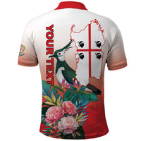 Personalized Italy Sardinia Polo Shirt Lapwing With Map - Wonder Print Shop