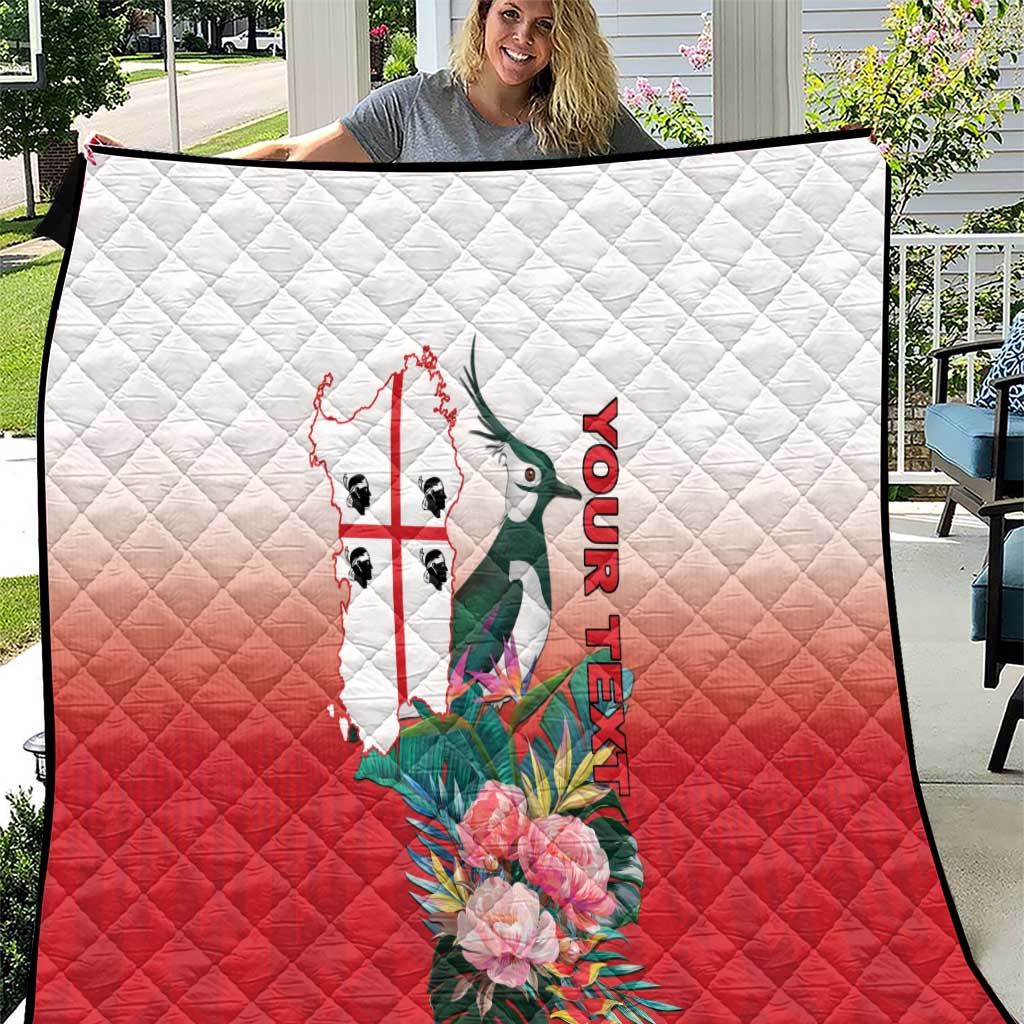Personalized Italy Sardinia Quilt Lapwing With Map - Wonder Print Shop
