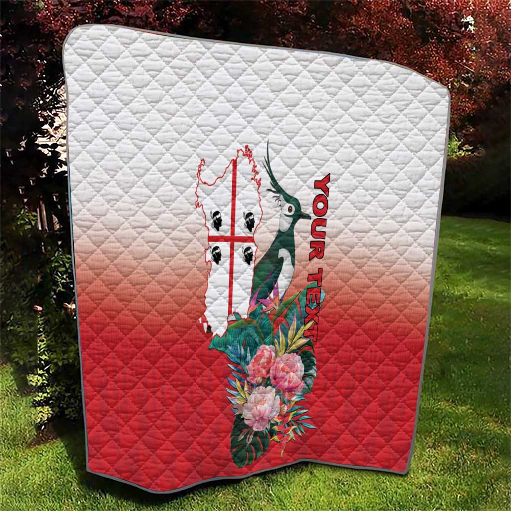 Personalized Italy Sardinia Quilt Lapwing With Map - Wonder Print Shop