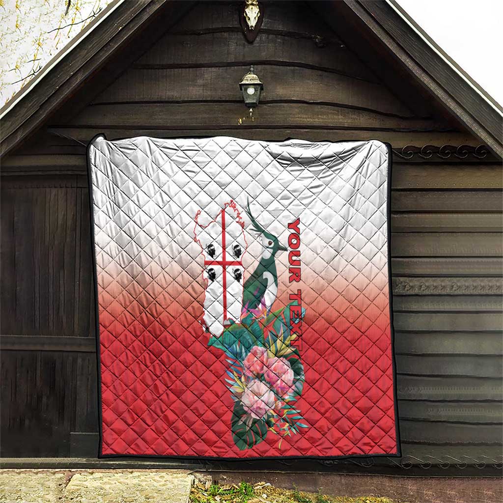Personalized Italy Sardinia Quilt Lapwing With Map - Wonder Print Shop