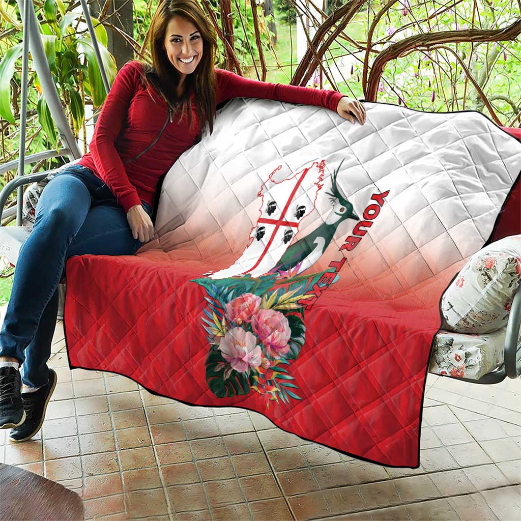 Personalized Italy Sardinia Quilt Lapwing With Map - Wonder Print Shop