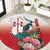 Personalized Italy Sardinia Round Carpet Lapwing With Map - Wonder Print Shop
