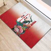 Personalized Italy Sardinia Rubber Doormat Lapwing With Map - Wonder Print Shop