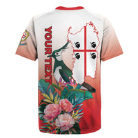 Personalized Italy Sardinia Rugby Jersey Lapwing With Map - Wonder Print Shop