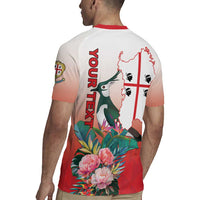 Personalized Italy Sardinia Rugby Jersey Lapwing With Map - Wonder Print Shop