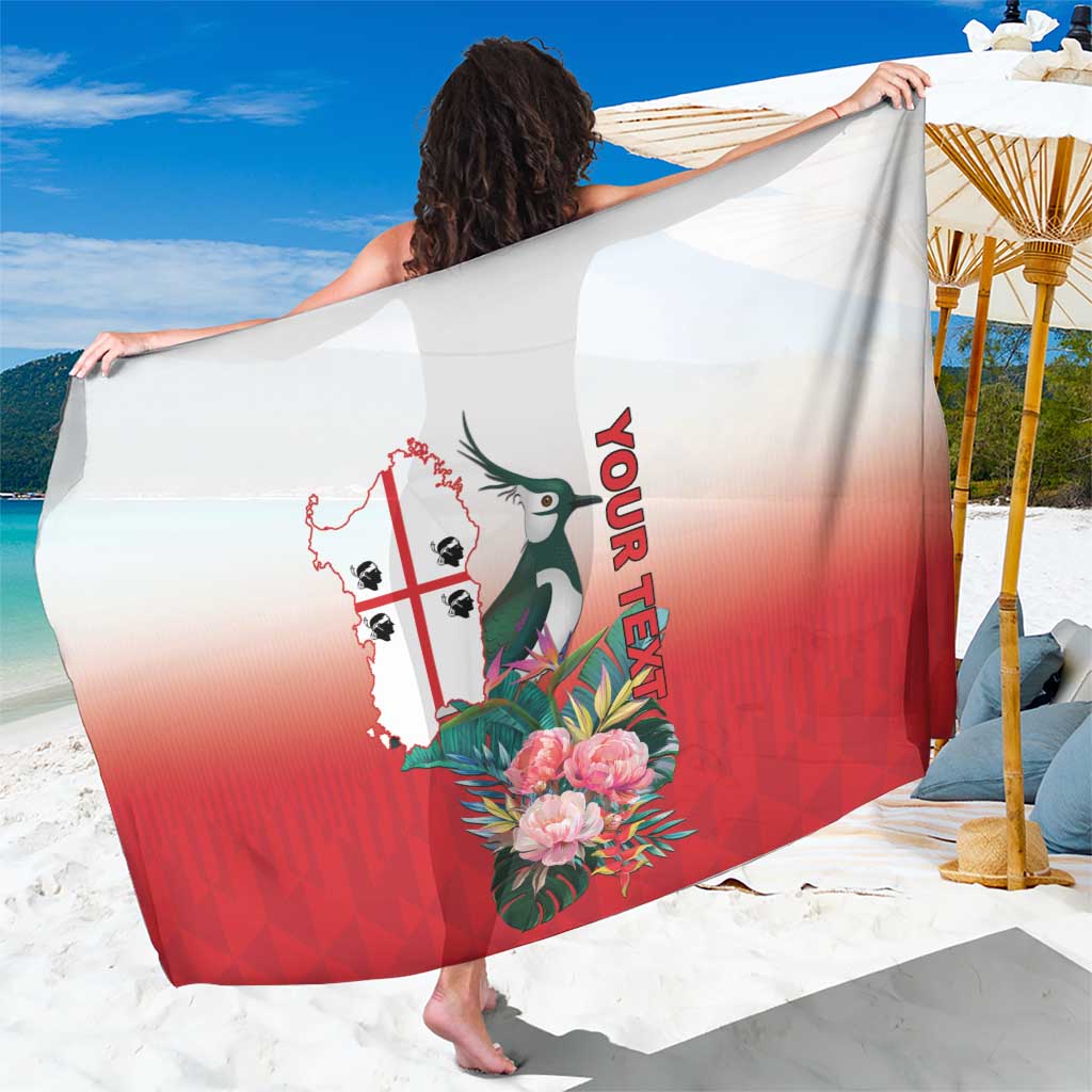 Personalized Italy Sardinia Sarong Lapwing With Map - Wonder Print Shop