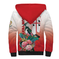 Personalized Italy Sardinia Sherpa Hoodie Lapwing With Map - Wonder Print Shop