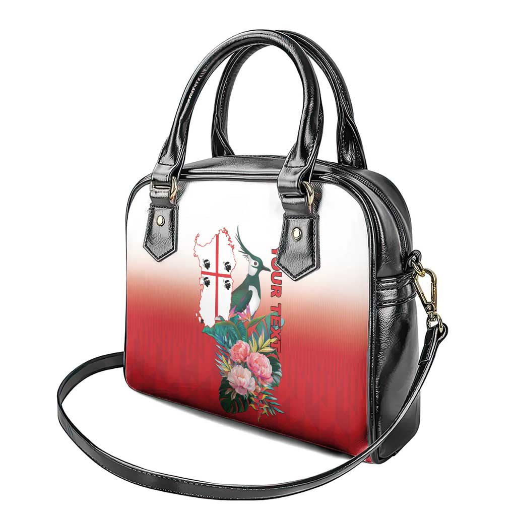 Personalized Italy Sardinia Shoulder Handbag Lapwing With Map - Wonder Print Shop