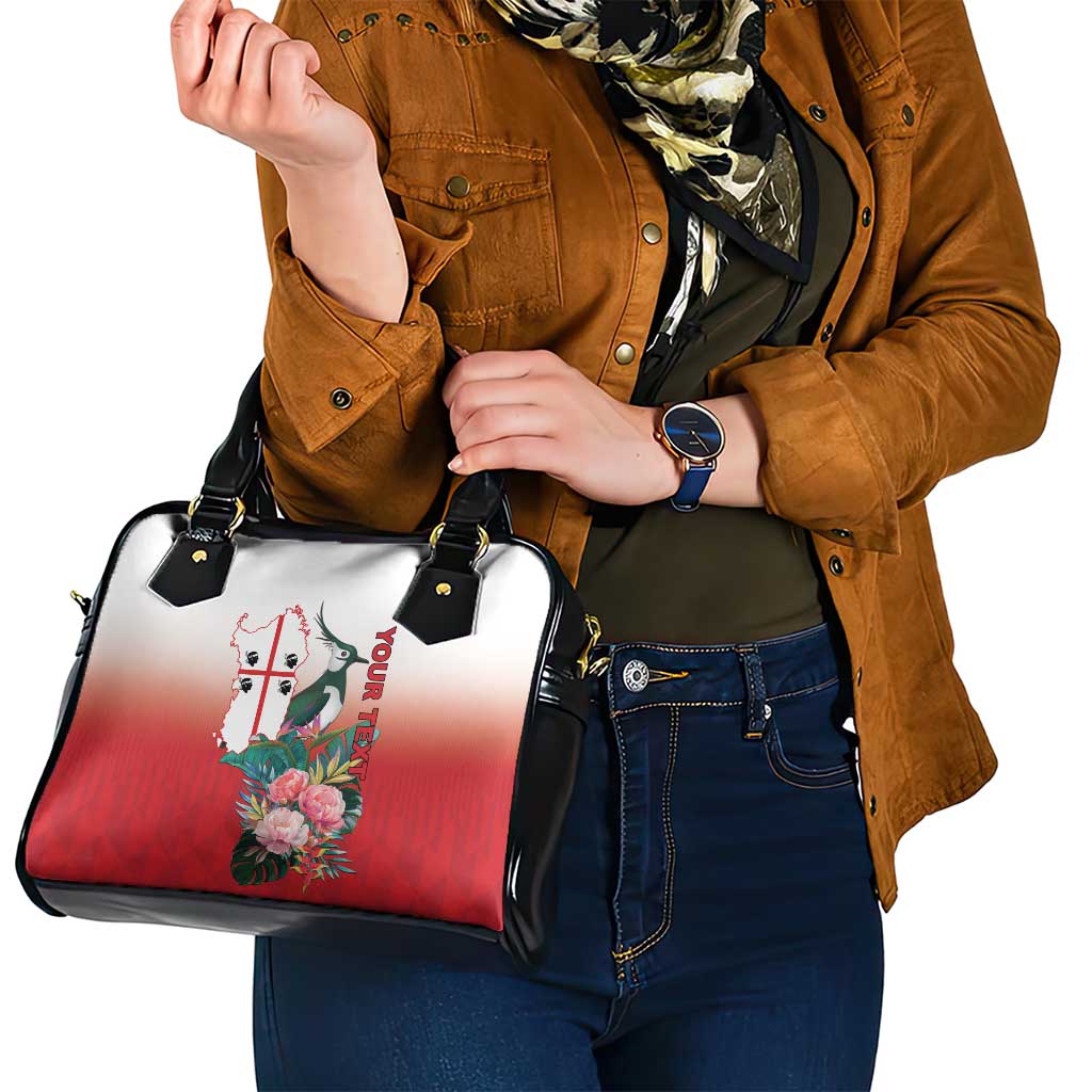 Personalized Italy Sardinia Shoulder Handbag Lapwing With Map - Wonder Print Shop