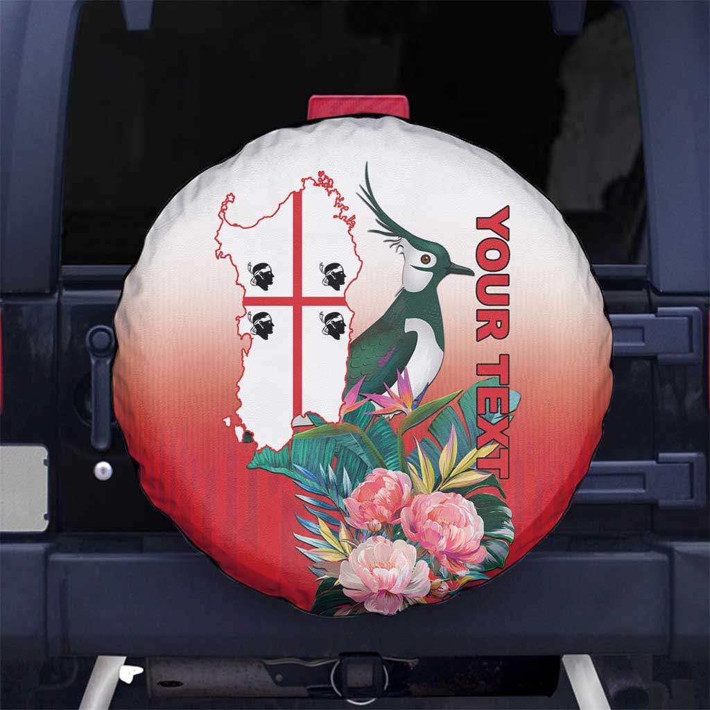 Personalized Italy Sardinia Spare Tire Cover Lapwing With Map - Wonder Print Shop