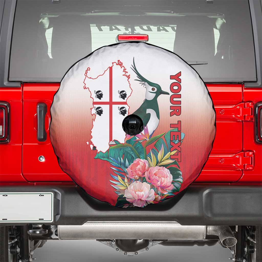 Personalized Italy Sardinia Spare Tire Cover Lapwing With Map - Wonder Print Shop