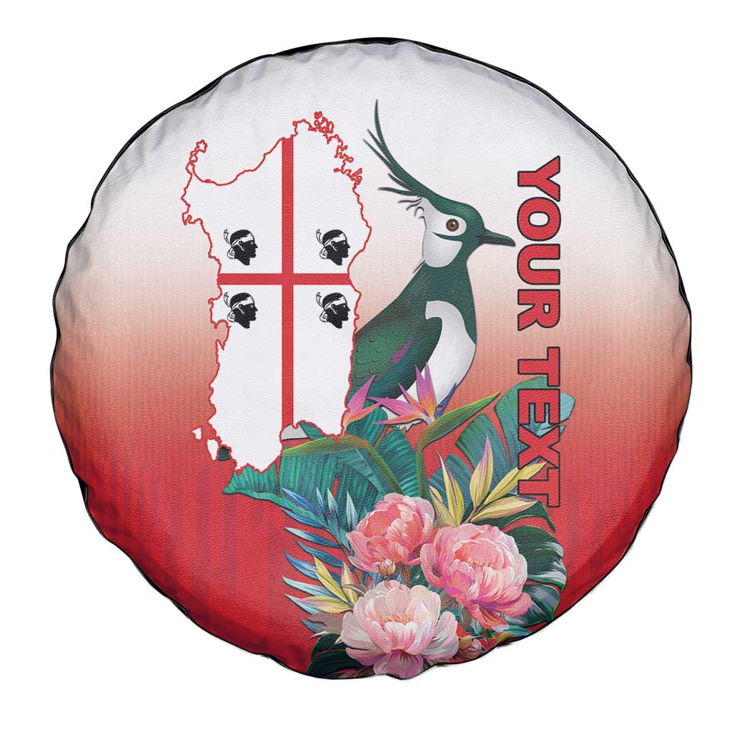 Personalized Italy Sardinia Spare Tire Cover Lapwing With Map - Wonder Print Shop