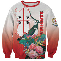 Personalized Italy Sardinia Sweatshirt Lapwing With Map - Wonder Print Shop