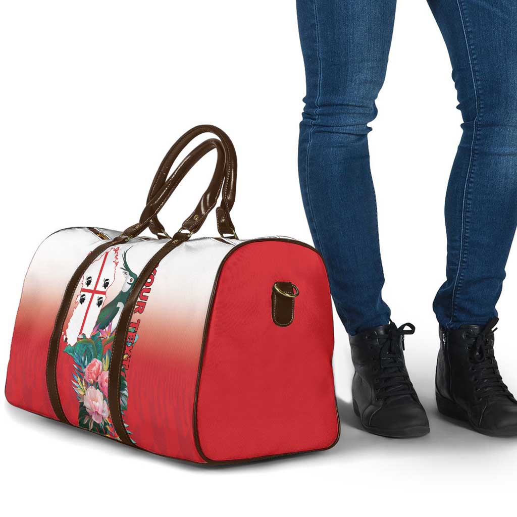 Personalized Italy Sardinia Travel Bag Lapwing With Map - Wonder Print Shop