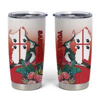Personalized Italy Sardinia Tumbler Cup Lapwing With Map - Wonder Print Shop