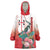 Personalized Italy Sardinia Wearable Blanket Hoodie Lapwing With Map - Wonder Print Shop