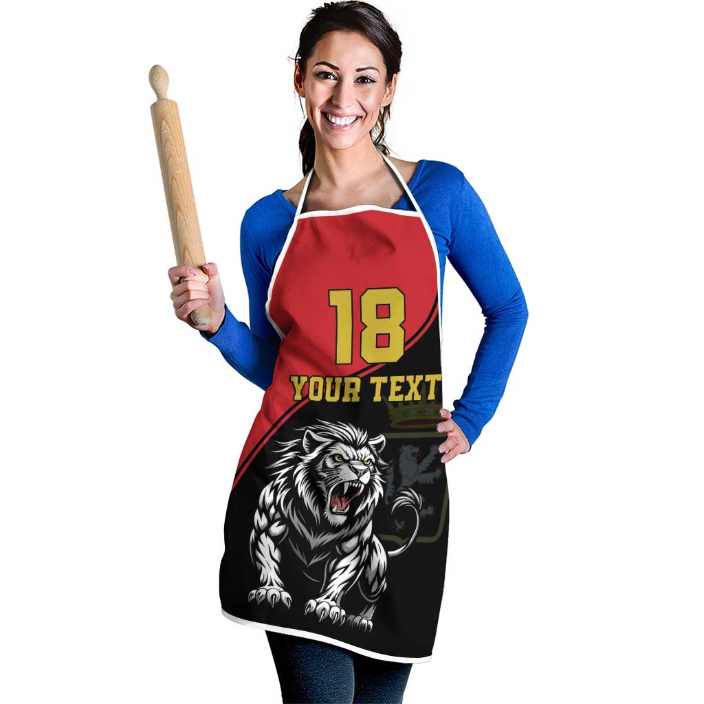 Custom Aosta Valley Apron Lion Sporty Style - Wonder Print Shop