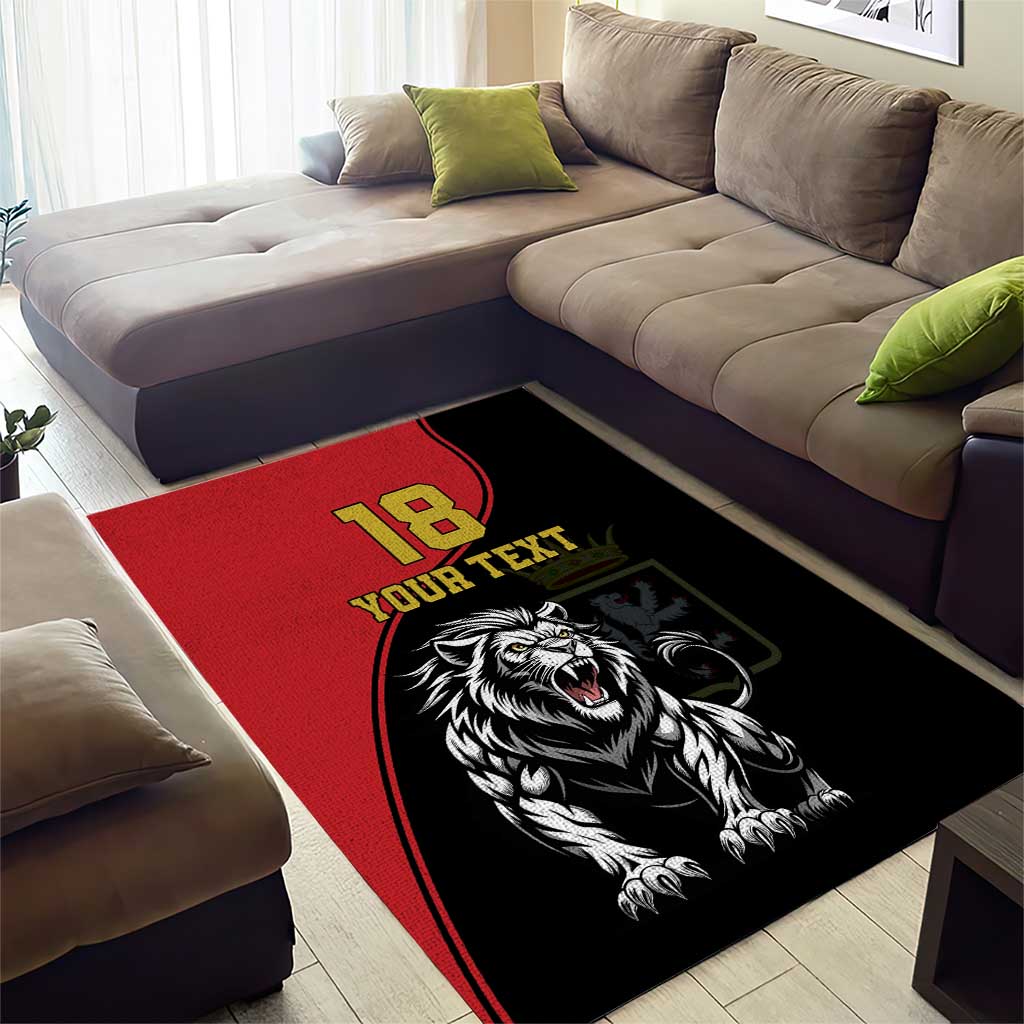 Custom Aosta Valley Area Rug Lion Sporty Style - Wonder Print Shop