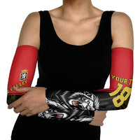 Custom Aosta Valley Arm Sleeves Lion Sporty Style - Wonder Print Shop